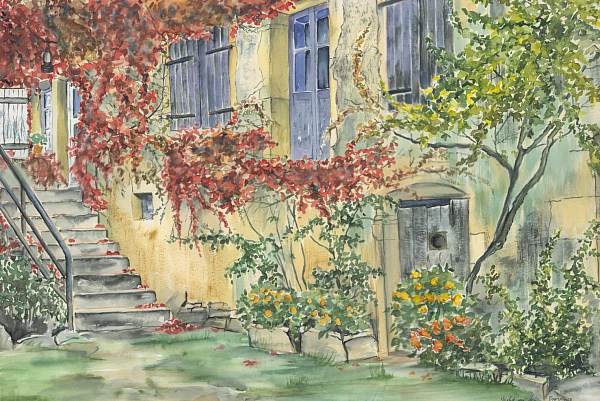 Aquarell/Herbst in der Provence